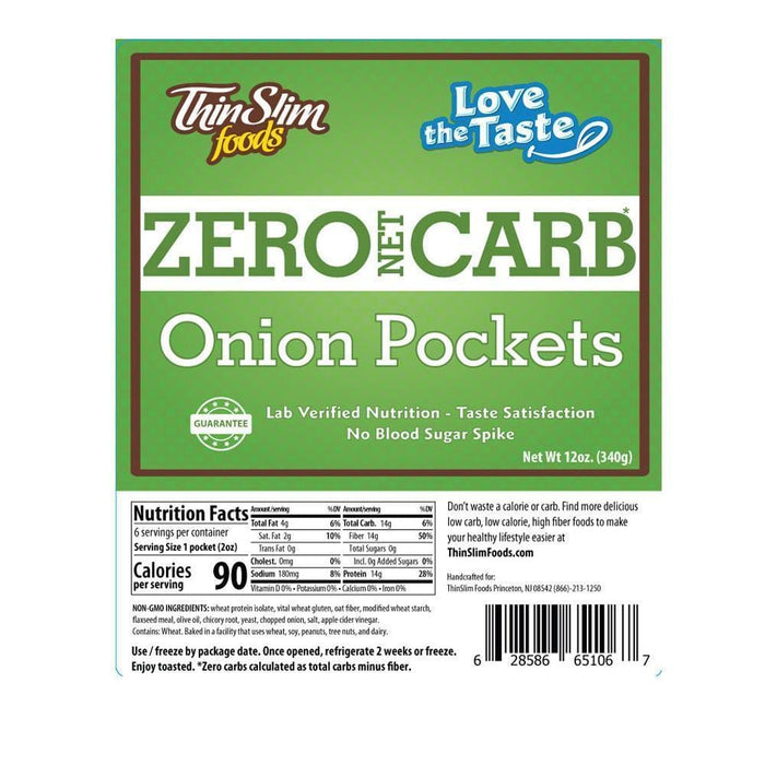 ThinSlim Foods - Love-The-Taste Pockets - Onion - 6 Servings