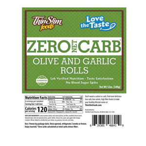 ThinSlim Foods - Love-The-Taste Rustic Tuscan Olive and Garlic Rolls - 6 Servings - Dinners & Entrees - Nashua Nutrition