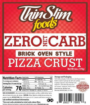 ThinSlim Foods - Zero Net Carb Brick Oven Style Pizza Crust - 4 Servings - Dinners & Entrees - Nashua Nutrition