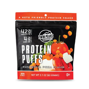 Twin Peaks Ingredients - Protein Puffs - Margherita Pizza - 2 Serving Bag - Snacks & Desserts - Nashua Nutrition