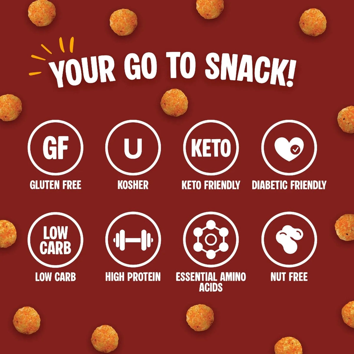 Twin Peaks Ingredients - Protein Puffs - Mesquite Barbecue - 2 Serving Bag - Nashua Nutrition