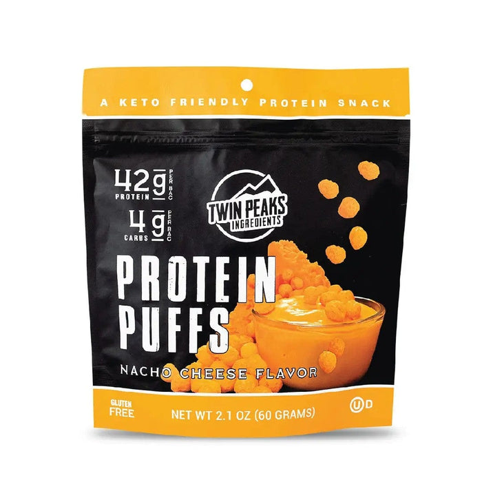 Twin Peaks Ingredients - Protein Puffs - Nacho Cheese - 2 Serving Bag