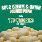 Twin Peaks Ingredients - Protein Puffs - Sour Cream & Onion - 2 Serving Bag - Nashua Nutrition