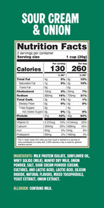Twin Peaks Ingredients - Protein Puffs - Sour Cream & Onion - 2 Serving Bag - Nashua Nutrition