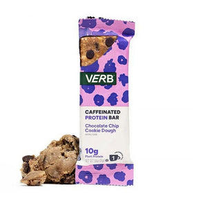 Verb - Caffeinated Protein Bar - Chocolate Chip Cookie Dough (1 Bar or 16/Box) - Nashua Nutrition