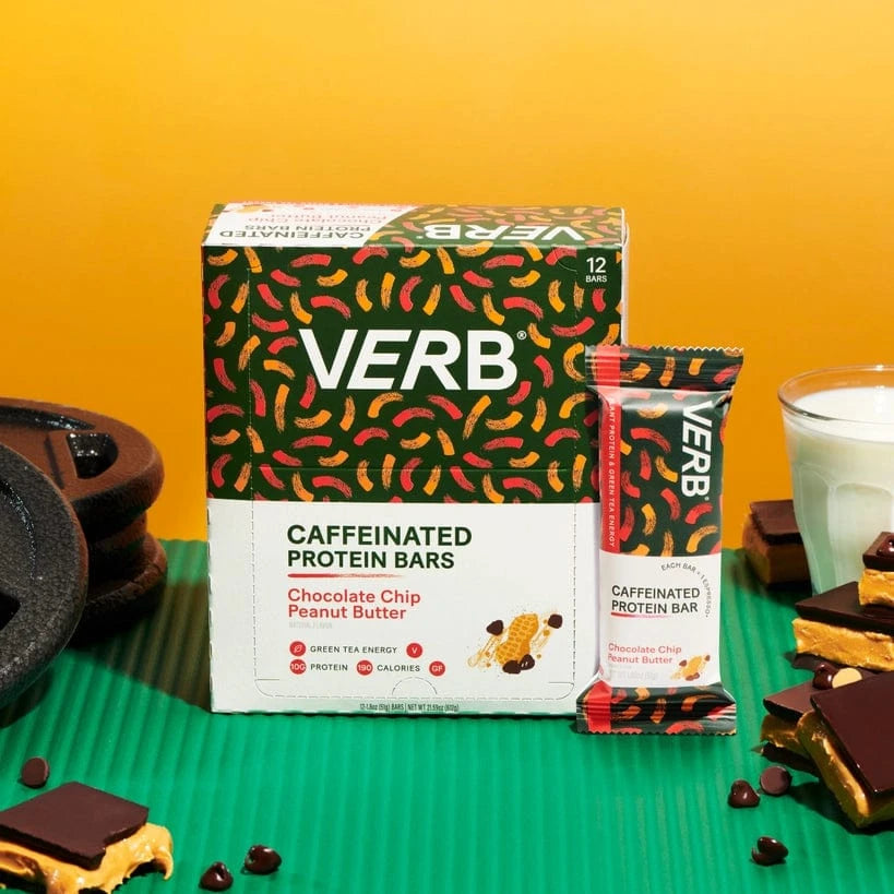 Verb - Caffeinated Protein Bar - Chocolate Peanut Butter (12 Servings) - Nashua Nutrition