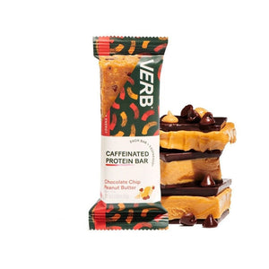 Verb - Caffeine Protein Bar - Chocolate Chip Peanut Butter (1 Bar or 12/Box) - Nashua Nutrition