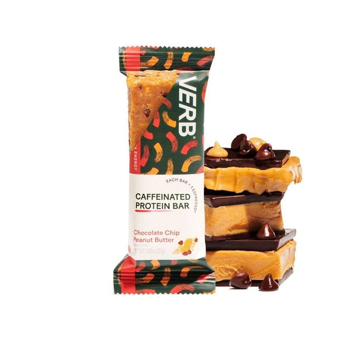 Verb - Caffeine Protein Bar - Chocolate Chip Peanut Butter (1 Bar or 12/Box)