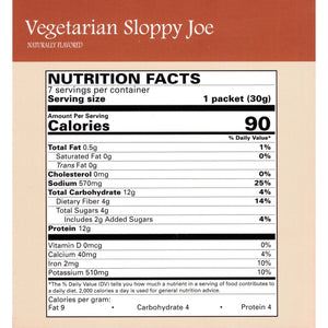 Weight Loss Systems Entree - Vegetarian Sloppy Joe - 7/Box - Nashua Nutrition