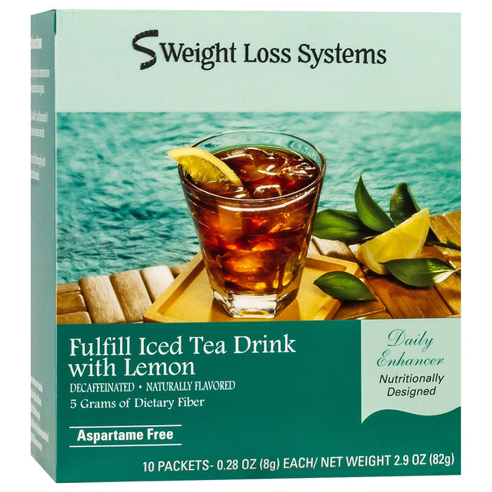 Weight Loss Systems Fiber Drink - Iced Tea with Lemon - 10/Box