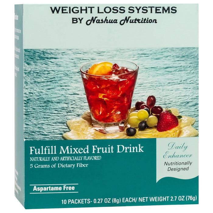 Weight Loss Systems Fiber Drink - Mixed Fruit - 10/Box