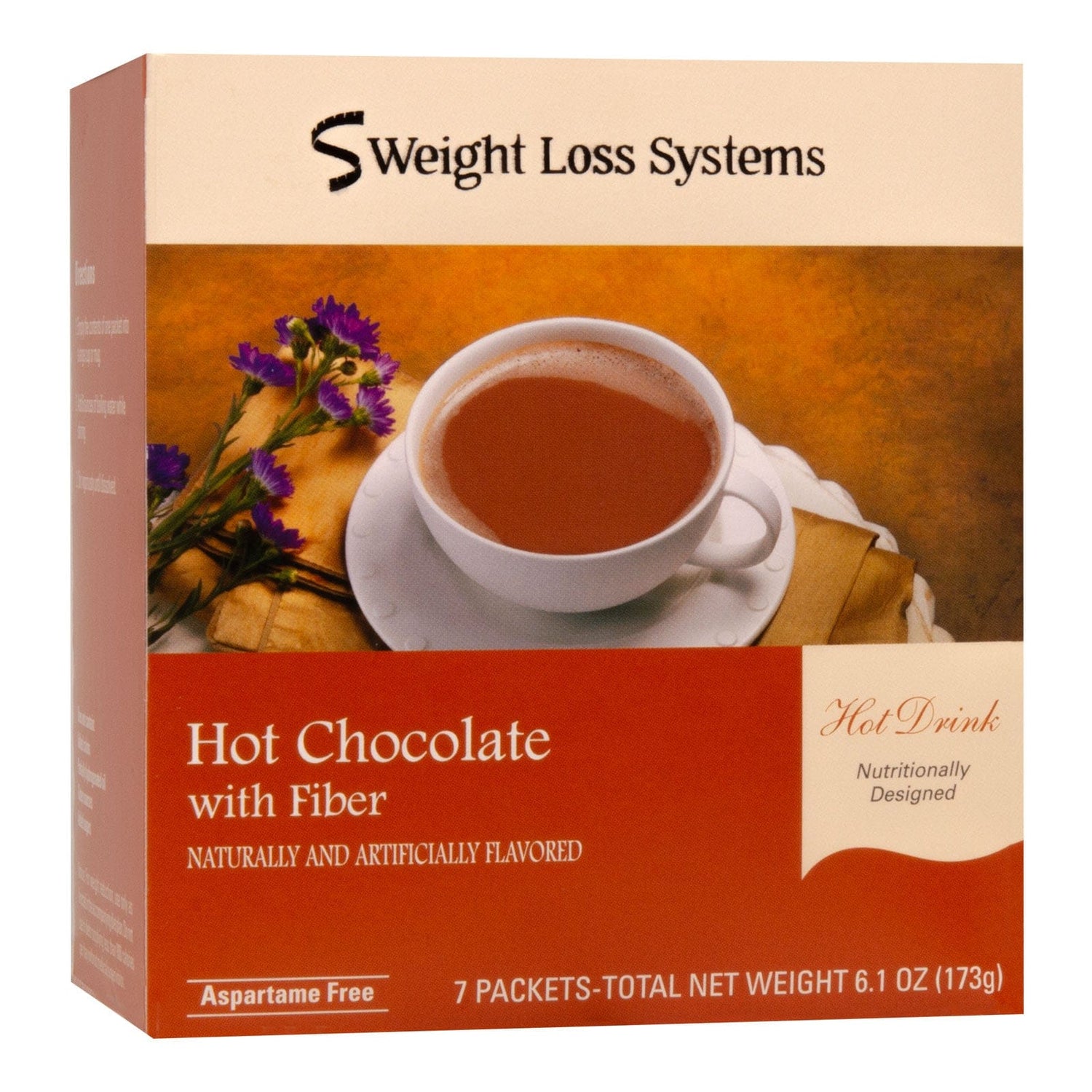 Weight Loss Systems Hot Chocolate Mix | Fiber + 15g Protein | Aspartame-Free | 7 Pack - Nashua Nutrition