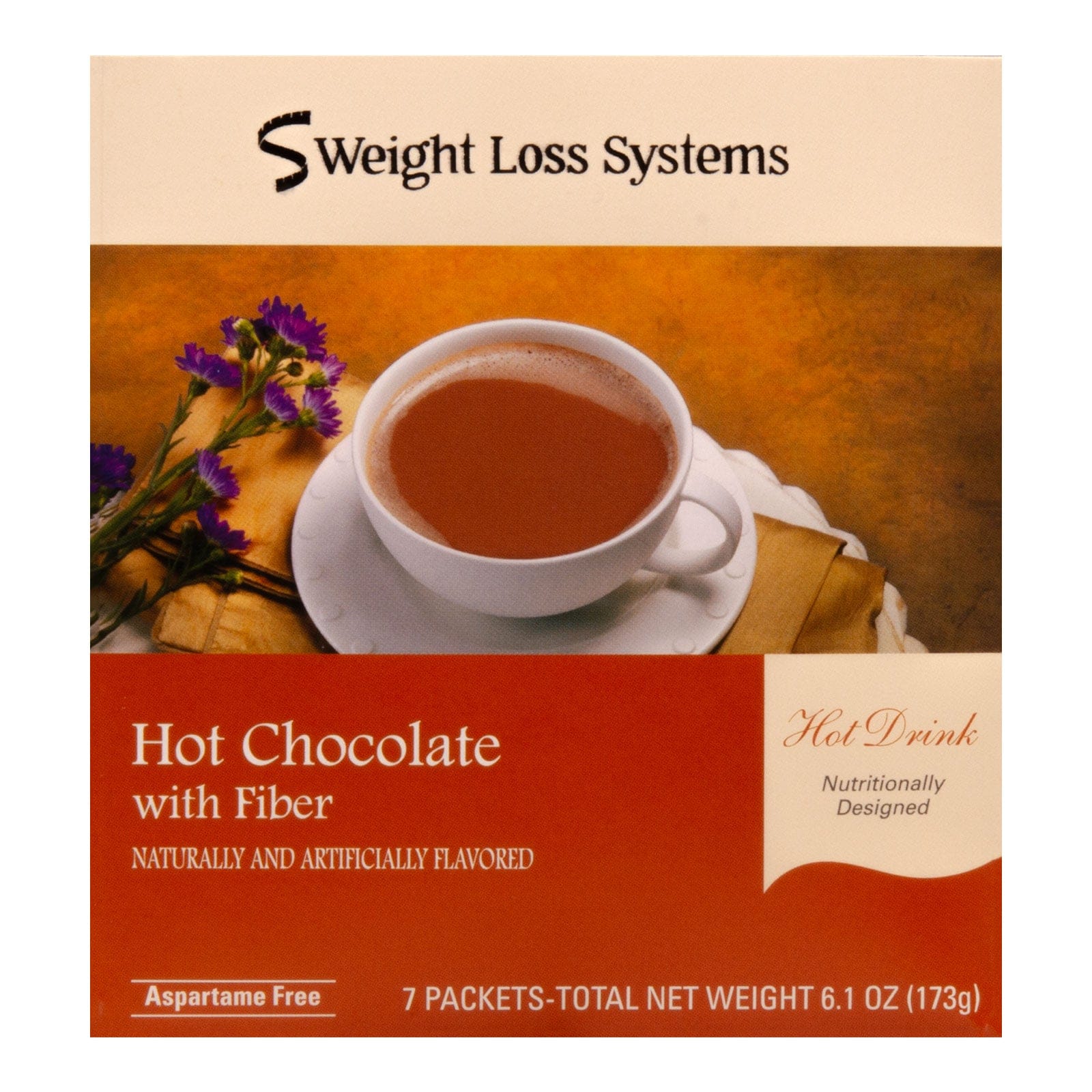 Weight Loss Systems Hot Chocolate Mix | Fiber + 15g Protein | Aspartame-Free | 7 Pack - Nashua Nutrition
