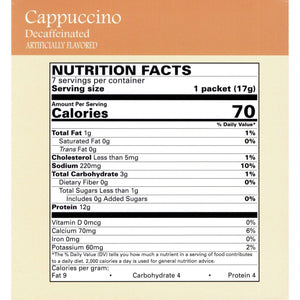 Weight Loss Systems Hot Drinks - Cappuccino Decaffeinated - 7/Box - Hot Drinks - Nashua Nutrition