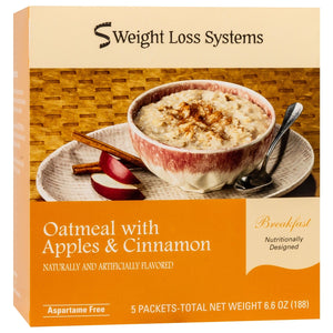 Weight Loss Systems Oatmeal - Apples & Cinnamon - 5/Box - Breakfast Items - Nashua Nutrition