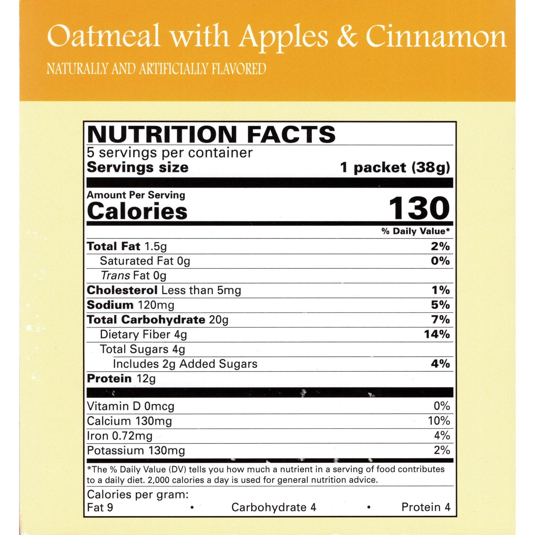 Weight Loss Systems Oatmeal - Apples & Cinnamon - 5/Box - Breakfast Items - Nashua Nutrition