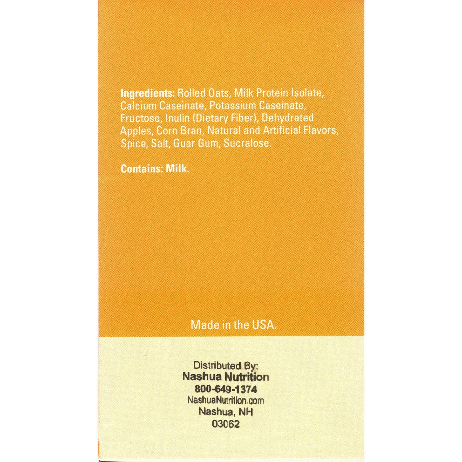 Weight Loss Systems Oatmeal - Apples & Cinnamon - 5/Box - Breakfast Items - Nashua Nutrition