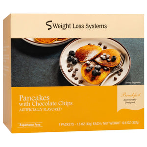 Weight Loss Systems - Pancakes with Chocolate Chips - 7/Box - Breakfast Items - Nashua Nutrition