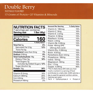 Weight Loss Systems Protein Bars - Double Berry, 7 Bars/Box - Protein Bars - Nashua Nutrition