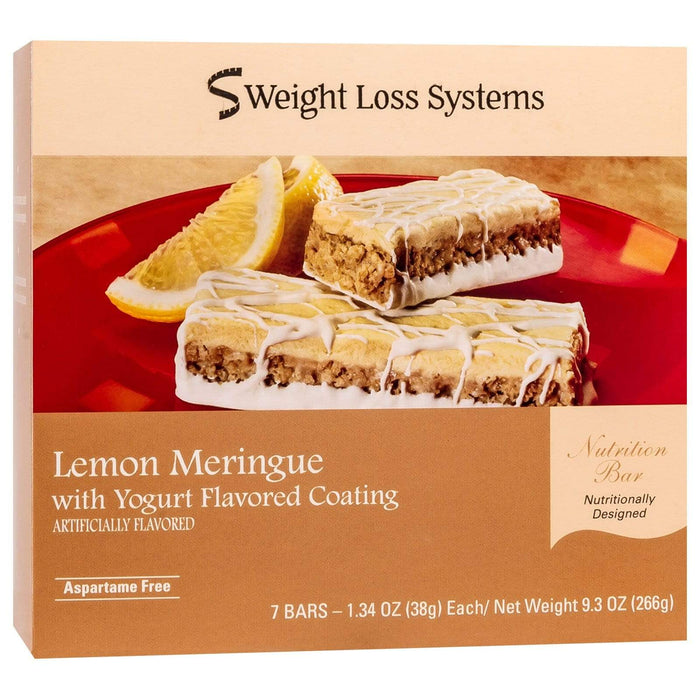 Weight Loss Systems Protein Bars - Lemon Meringue, 7 Bars/Box