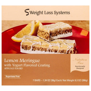 Weight Loss Systems Protein Bars - Lemon Meringue, 7 Bars/Box - Protein Bars - Nashua Nutrition