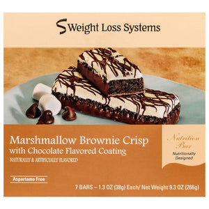 Weight Loss Systems Protein Bars - Marshmallow Brownie Crisp, 7 Bars/Box - Protein Bars - Nashua Nutrition