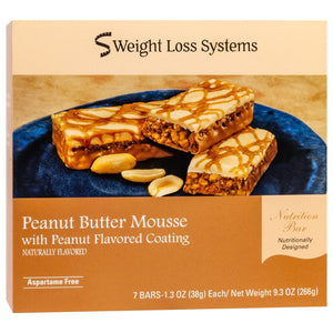 Weight Loss Systems Protein Bars - Peanut Butter Mousse, 7 Bars/Box - Protein Bars - Nashua Nutrition
