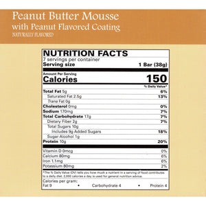 Weight Loss Systems Protein Bars - Peanut Butter Mousse, 7 Bars/Box - Protein Bars - Nashua Nutrition