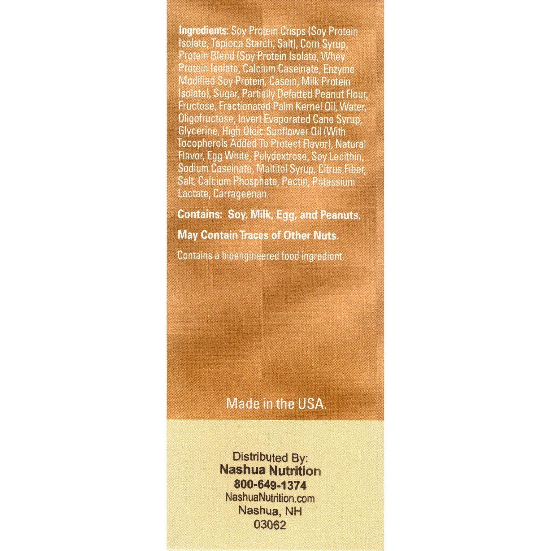Weight Loss Systems Protein Bars - Peanut Butter Mousse, 7 Bars/Box - Protein Bars - Nashua Nutrition