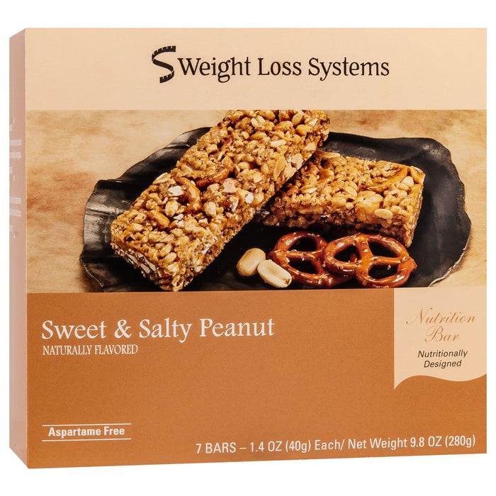 Weight Loss Systems Protein Bars - Sweet & Salty Peanut, 7 Bars/Box