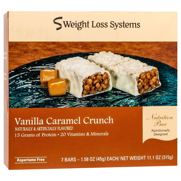 Weight Loss Systems Protein Bars - Vanilla Caramel Crunch, 7 Bars/Box