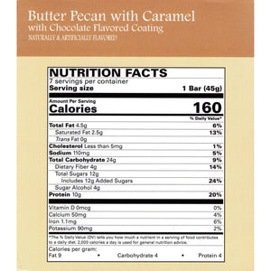 Weight Loss Systems Protein Snack Bars - Butter Pecan with Caramel, 7 Bars/Box - Protein Bars - Nashua Nutrition