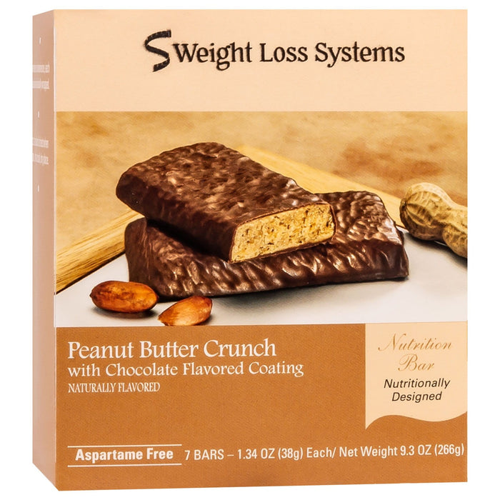 Weight Loss Systems Protein Snack Bars - Peanut Butter Crunch, 7 Bars/Box
