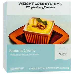 Weight Loss Systems Pudding - Banana Creme - 7/Box - Shake & Puddings - Nashua Nutrition