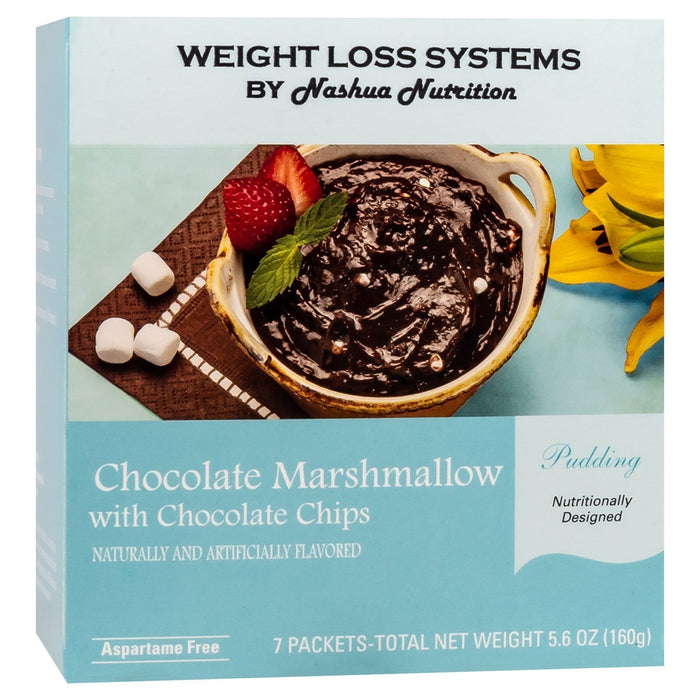 Weight Loss Systems Pudding - Chocolate Marshmallow with Chocolate Chips - 7/Box