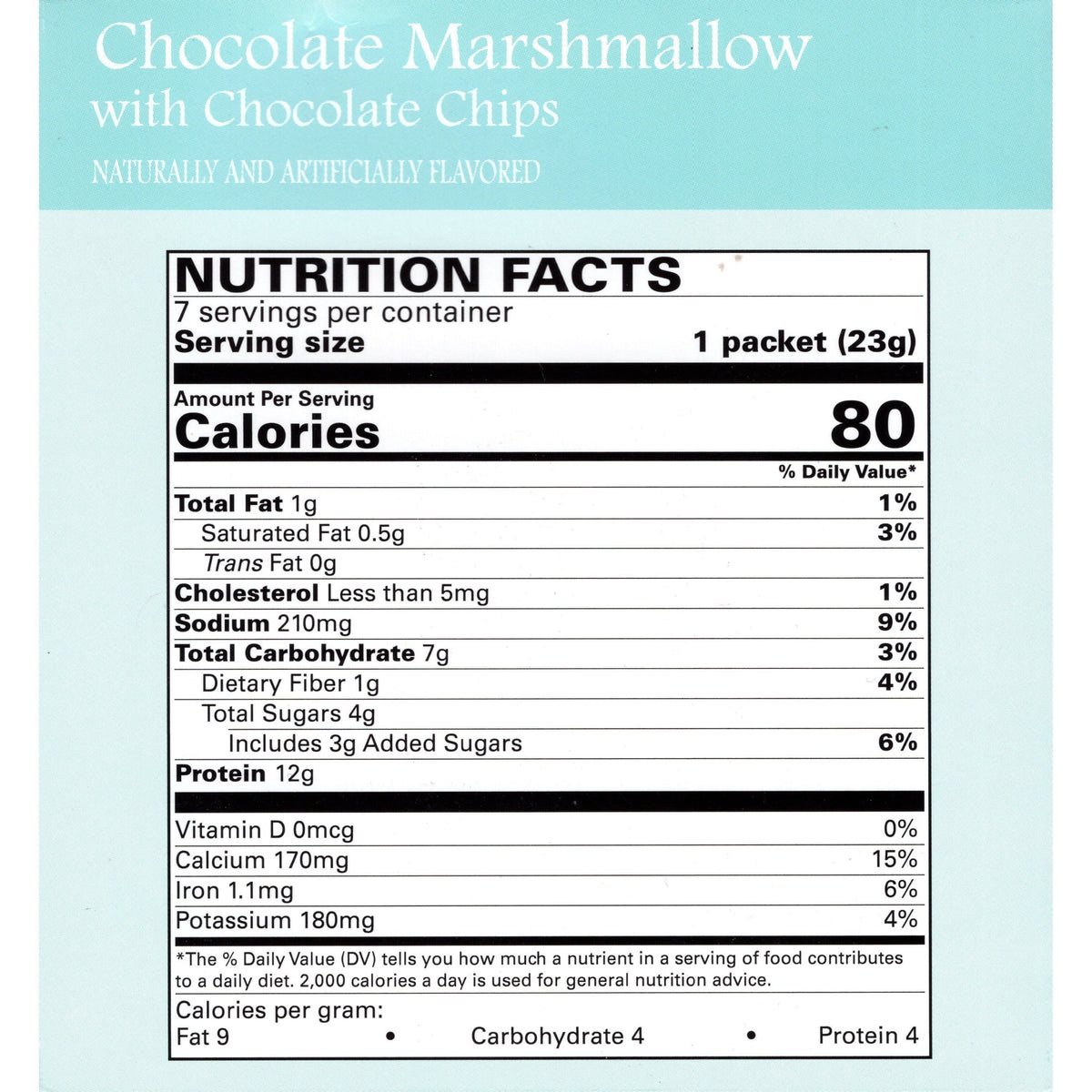 Weight Loss Systems Pudding - Chocolate Marshmallow with Chocolate Chips - 7/Box - Shake & Puddings - Nashua Nutrition