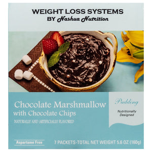 Weight Loss Systems Pudding - Chocolate Marshmallow with Chocolate Chips - 7/Box - Shake & Puddings - Nashua Nutrition