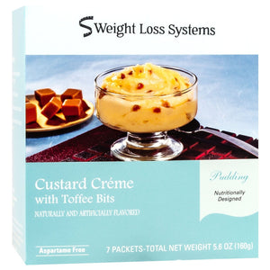 Weight Loss Systems Pudding - Custard Creme with Toffee Bits - 7/Box - Shake & Puddings - Nashua Nutrition