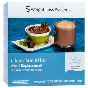 Weight Loss Systems Pudding & Shake - Chocolate Mint - Aspartame Free - 7/Box - Shake & Puddings - Nashua Nutrition