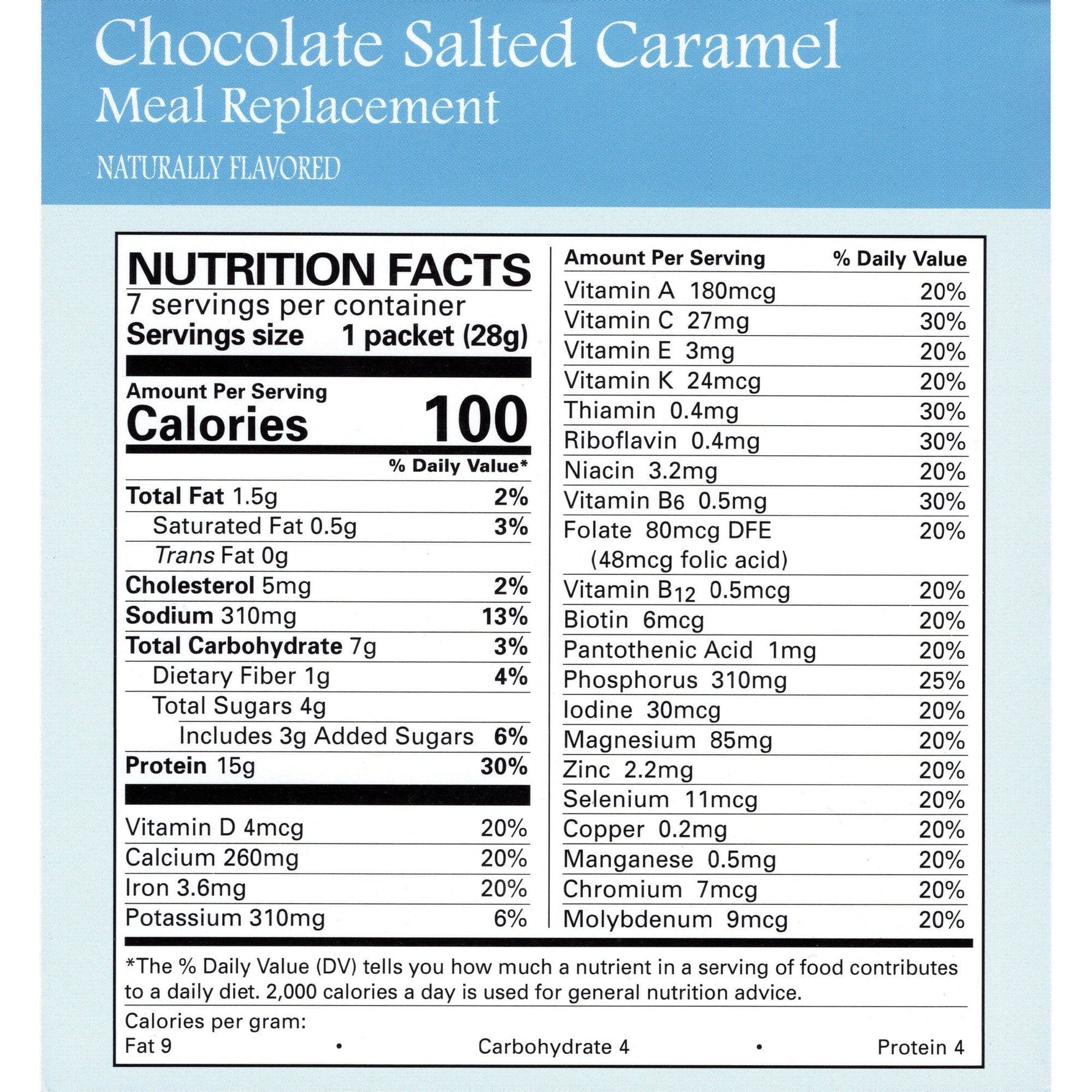 Weight Loss Systems Pudding & Shake - Chocolate Salted Caramel - Aspartame Free - 7/Box - Shake & Puddings - Nashua Nutrition
