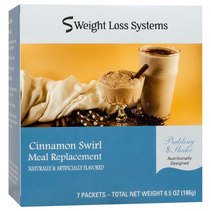 Weight Loss Systems Pudding & Shake - Cinnamon Swirl - 7/Box