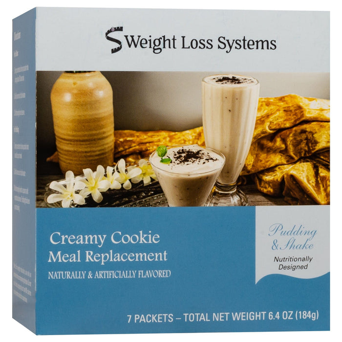 Weight Loss Systems Pudding & Shake - Creamy Cookie - 7/Box