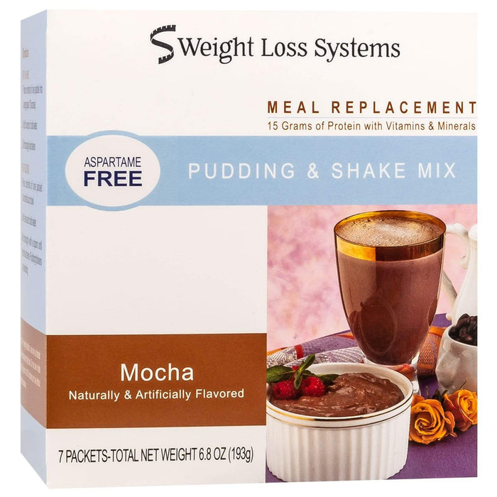 Weight Loss Systems Pudding & Shake - Mocha - Aspartame Free - 7/Box