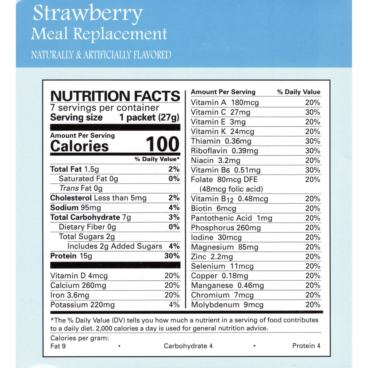 Weight Loss Systems Pudding & Shake - Strawberry - Aspartame Free - 7/Box - Shake & Puddings - Nashua Nutrition