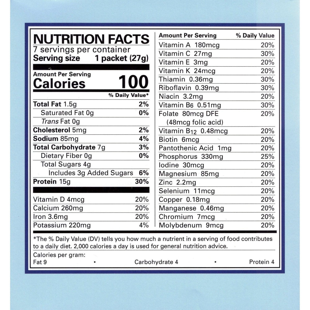 Weight Loss Systems Pudding & Shake - Vanilla - Aspartame Free - 7/Box - Shake & Puddings - Nashua Nutrition