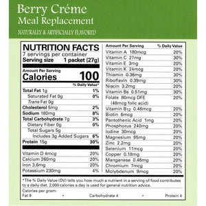 Weight Loss Systems Smoothie Meal Replacement - Berry Creme - 7/Box - Smoothies - Nashua Nutrition