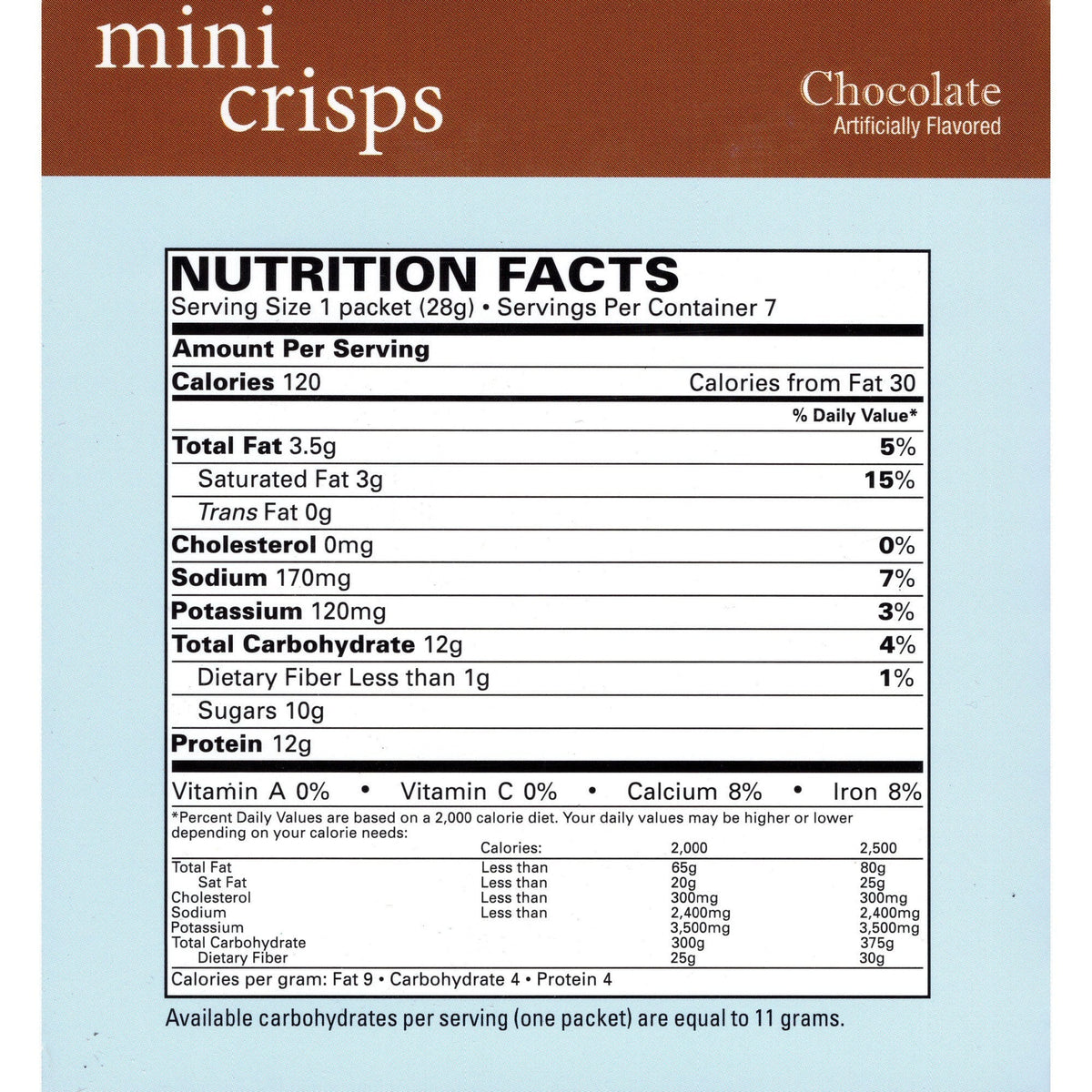 Weight Loss Systems Snack - Mini Crisps - 7/Box - Snacks & Desserts - Nashua Nutrition