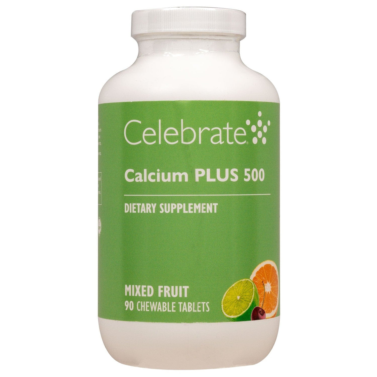 zDiscontinued: Celebrate Vitamins - Calcium PLUS 500 - Chewable - Mixed Fruit - 90 Tablets - Nashua Nutrition
